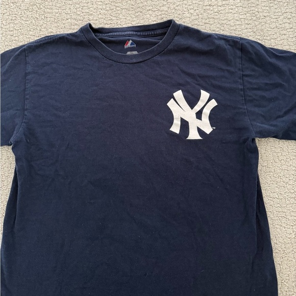 MAJESTIC NEW YORK YANKEES ROBINSON CANO PLAYER T-SHIRT KID’S LARGE VTG - Picture 3 of 5
